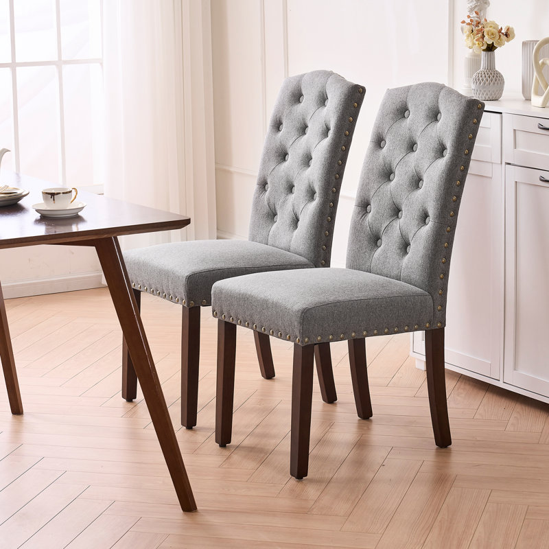 Red Barrel Studio® Nini Fabric Upholstered High Back Tufted Parsons